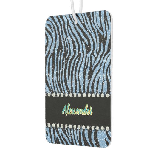 Tiger-Druck mit Monogramm Autolufterfrischer (Links)