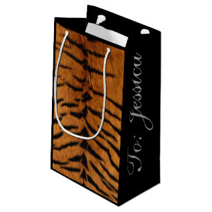 Tiger-Druck pelz des Stammes- Dschungels Tier Kleine Geschenktüte
