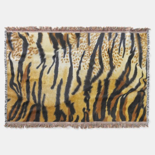 TIGER DRUCKTHROW BLANKET DECKE (Vorderseite)