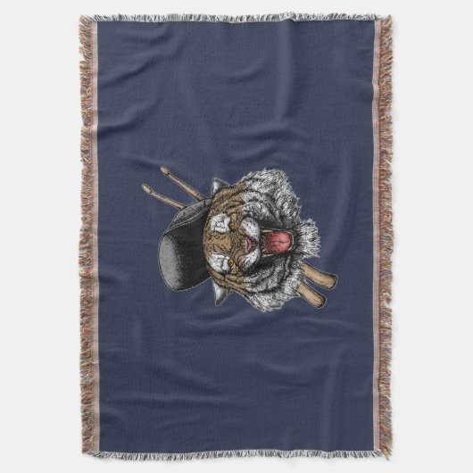 Tiger Drummer Decke (Vorderseite Vertikal)