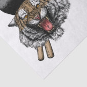 Tiger Drummer Seidenpapier (Detail)