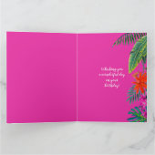 Tiger-Dschungel-Geburtstag Karte (Innenseite)