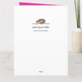 Tiger-Dschungel-Geburtstag Karte (Rückseite)