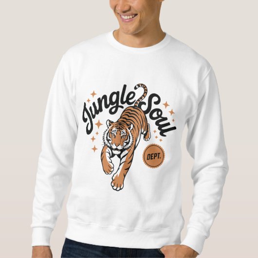 Tiger Dschungel Seele Sweatshirt (Vorderseite)