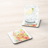 Tiger-Dschungel-Sommer Getränkeuntersetzer (Rechte Seite)