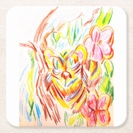 Tiger-Dschungel-Sommer Rechteckiger Pappuntersetzer