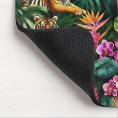 Tiger Dschungel-Träume Nahtloses Oberflächenmuster Mousepad (Ecke)