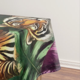 Tiger Dschungel-Träume Nahtloses Oberflächenmuster Tischdecke