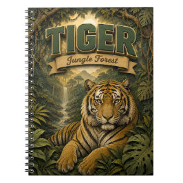 Tiger Dschungelwald POPCUT Notizblock