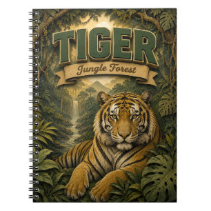 Tiger Dschungelwald POPCUT Notizblock