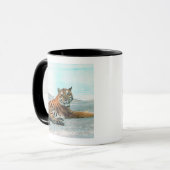Tiger durch Fluss Tasse (Vorderseite Links)
