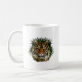 Tiger durch Gras schälen Kaffeetasse (Links)