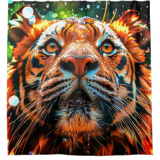 Tiger Duschvorhang (Vorderseite)