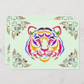 Tiger-Einladung Einladung (Vorne/Hinten)