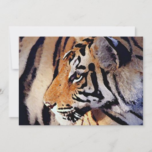 Tiger-Einladung Einladung (Vorderseite)