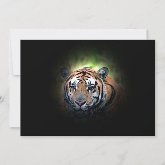 Tiger-Einladung Einladung (Vorderseite)