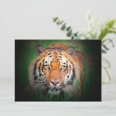 Tiger-Einladung Einladung (Stehend Vorderseite)