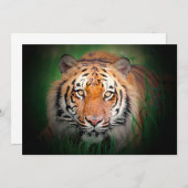 Tiger-Einladung Einladung (Vorne/Hinten)