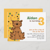 Tiger ・ Einladung zum Geburtstag (Vorne/Hinten)