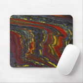 Tiger-Eisen in Rot, Gelb, Blau Mousepad (Mit Mouse)
