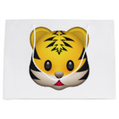 Tiger - Emoji Große Geschenktüte (Vorderseite)