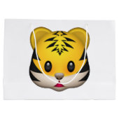 Tiger - Emoji Große Geschenktüte (Rückseite)