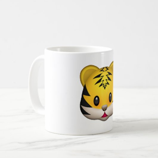 Tiger - Emoji Kaffeetasse (Vorderseite Links)