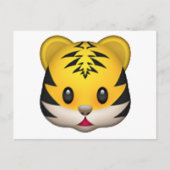 Tiger - Emoji Postkarte (Vorderseite)
