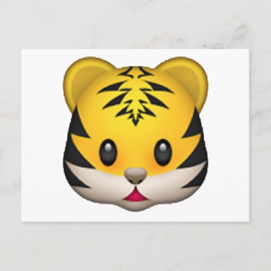 Tiger - Emoji Postkarte (Vorderseite)