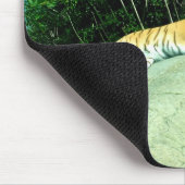 Tiger entspannendes Tier Mousepad (Ecke)