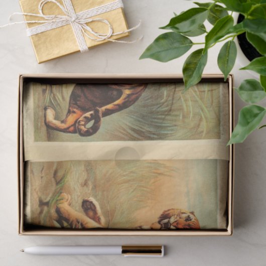 Tiger Ephemera Decoupage Seidenpapier (Geschenk)