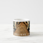 Tiger Eye Motivierend Zitatstraum glauben erreiche Espressotasse (Vorderseite)