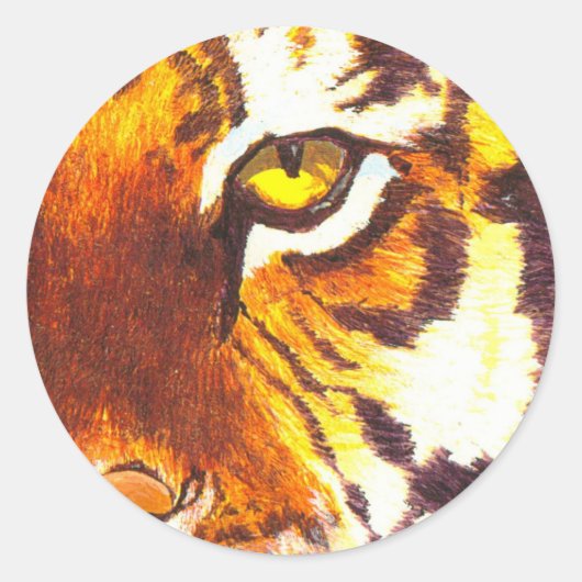 Tiger Eye Sticker (Vorderseite)