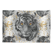 Tiger Eyes - farbenfroher Tiger-Pillowcase Kissenbezug (Rückseite)