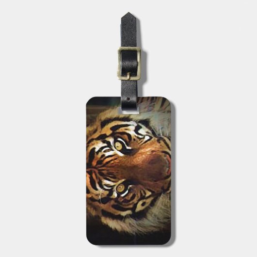 Tiger Eyes Gepäckanhänger (Vorderseite vertikal)