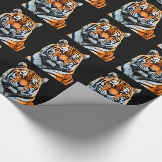 Tiger Eyes Inspiration Geschenkpapier (Ecke)