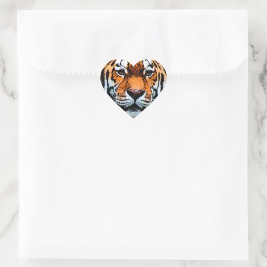 Tiger Eyes Inspiration Herz-Aufkleber (Tasche)