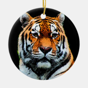 Tiger Eyes Inspiration Keramikornament