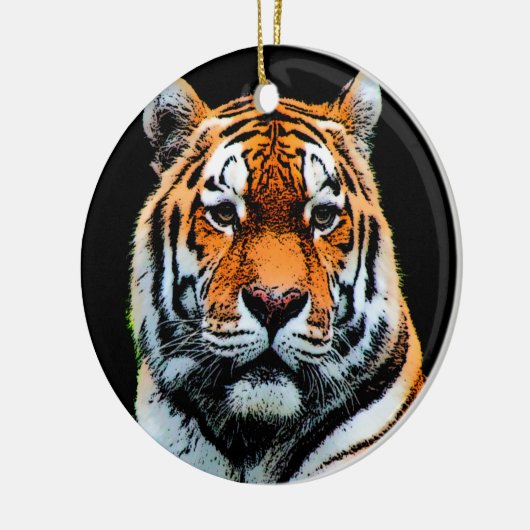 Tiger Eyes Inspiration Keramikornament (Links)