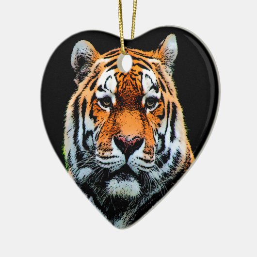 Tiger Eyes Inspiration Keramikornament (Links)