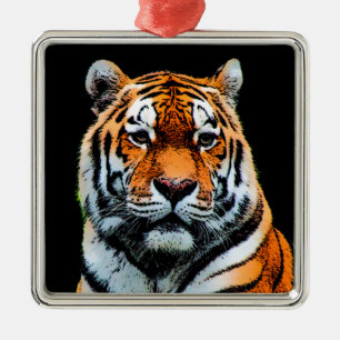 Tiger Eyes Inspiration Ornament Aus Metall