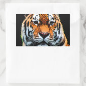 Tiger Eyes Inspiration Rechteckiger Aufkleber (Tasche)