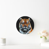 Tiger Eyes Inspiration Runde Wanduhr (Zuhause)
