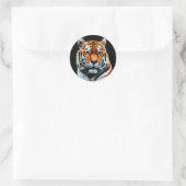 Tiger Eyes Inspiration Runder Aufkleber (Tasche)