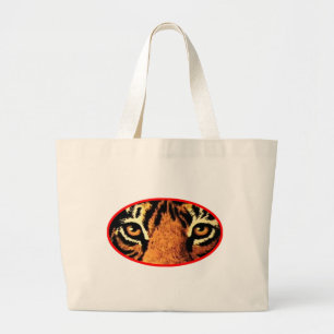 Tiger Eyes jGibney The MUSEUM Zazzle Geschenke Jumbo Stoffbeutel