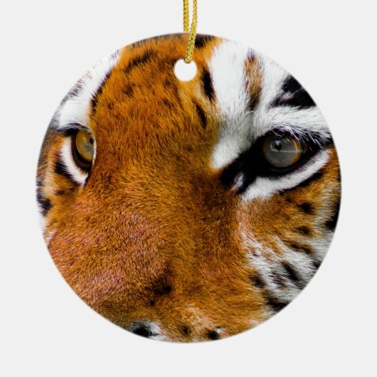 Tiger Eyes Keramik Ornament (Vorne)