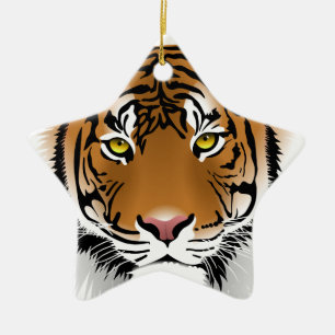Tiger Eyes Keramikornament