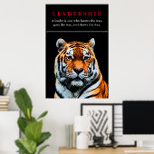Tiger Eyes Leadership Inspiration Poster (Heimbüro)