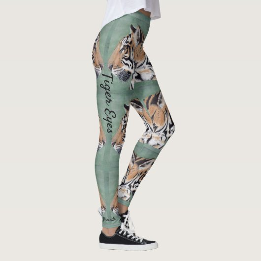 Tiger Eyes Legalize NAME Original Art Leggings (Rechts)