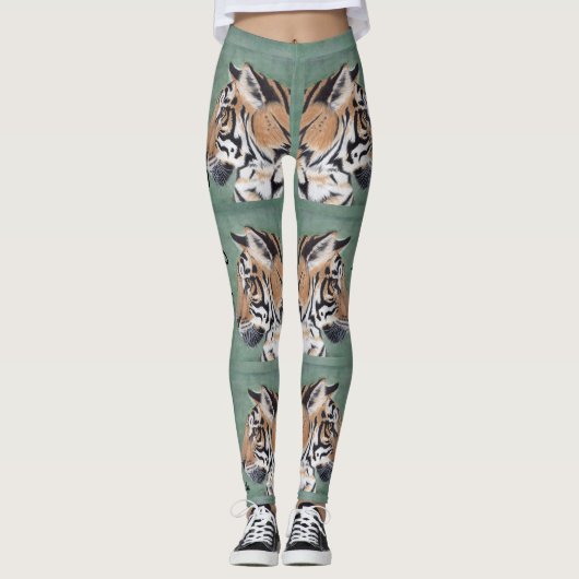 Tiger Eyes Legalize NAME Original Art Leggings (Vorderseite)